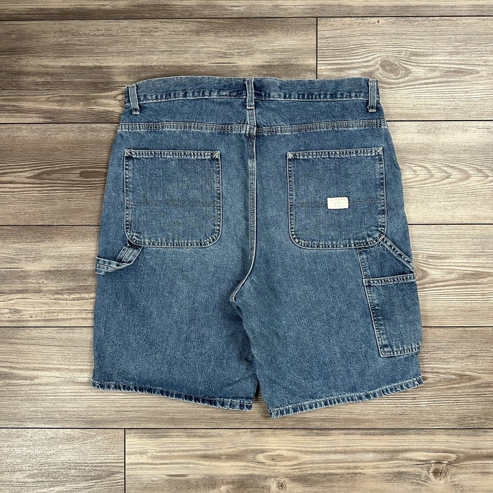 Y2K Gap Denim Carpenter Shorts in Blue